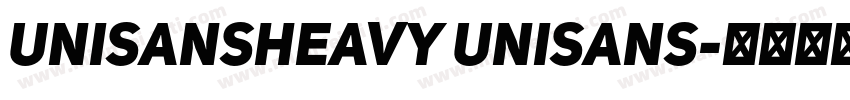 UniSansHeavy UniSans字体转换